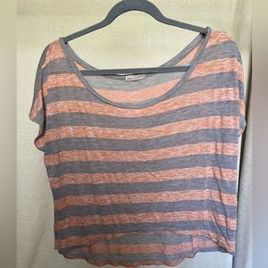 Striped Small Relaxed Fit Crop Top